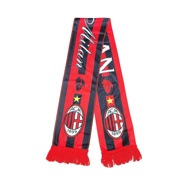 Fotballklubbskjerf vifteskjerf Fotballskjerf，Bomull valg dekorasjon overraskelsesgave til fotballelskere menn AC Milan