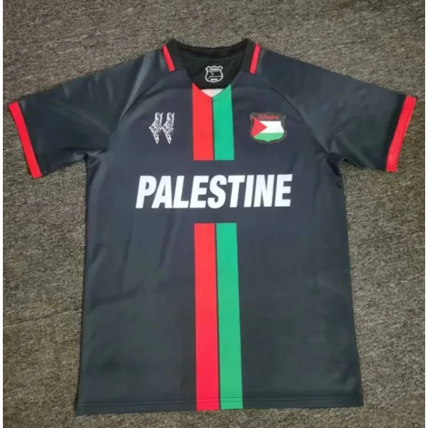Palestina fotballskjorte 2023/24 skjorte hjemme borte hvit Black-A M