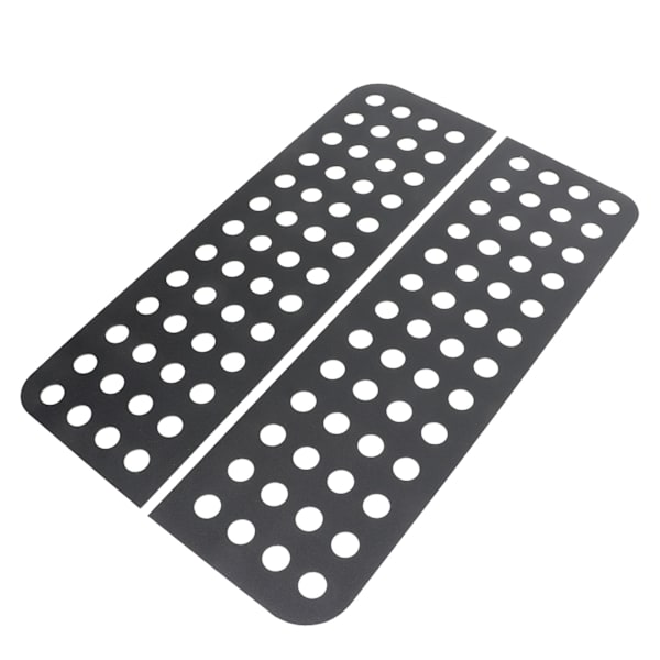2 stk. Bagdørsrude Dekaler Aluminiumslegering Glaspanel Trim Strip Udskiftning til Jeep Wrangler JK Unlimited 2007-2017