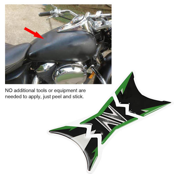 Mjukt gummi Motorcykel Bränsleolja Gas Tank Pad Protector Dekal för Kawasaki Z800