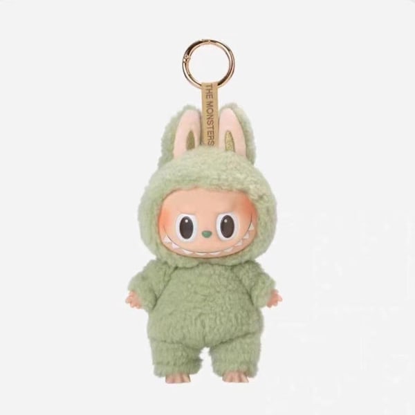 1 POP MART Labub Monster Stimulating Battlefield Macaron Plyschdocka Handgjord Leksak Blind Box 5