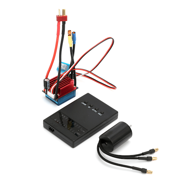 2435 4500KV RC borstlös motor S35A borstlös ESC programmeringskortset för 1/16 1/18 RC bil