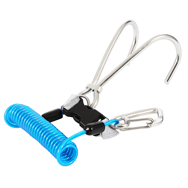 Rustfrit Stål Reef Hook - Dykkersikkerhedsudstyr (Blå)