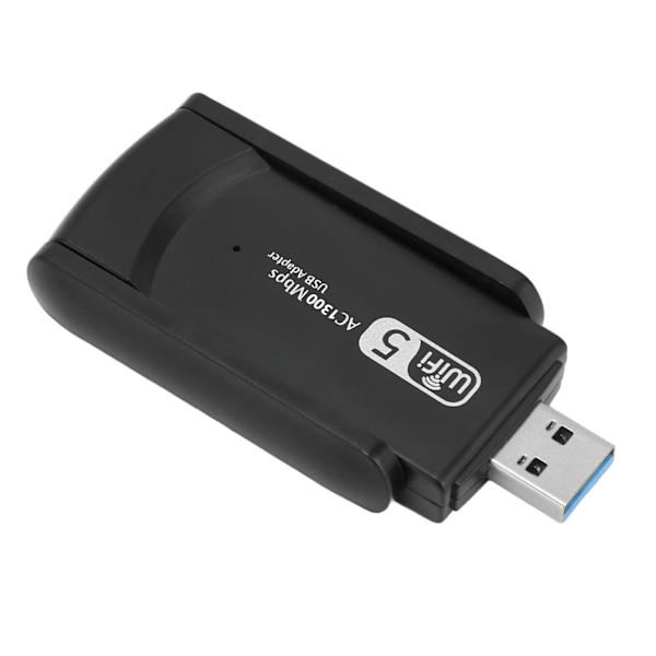 USB Wifi -sovitin 1300Mbps 2.4GHz 5Ghz Nopea USB3.0 Plug and Play Wifi Dongle puhelimelle, tabletille ja kannettavalle tietokoneelle