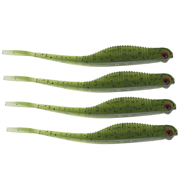 Luya Multicolor Gaffelsvans Soft Lure 130 mm/7g Fiskebete Artificiellt bete Fiskeredskap Grön