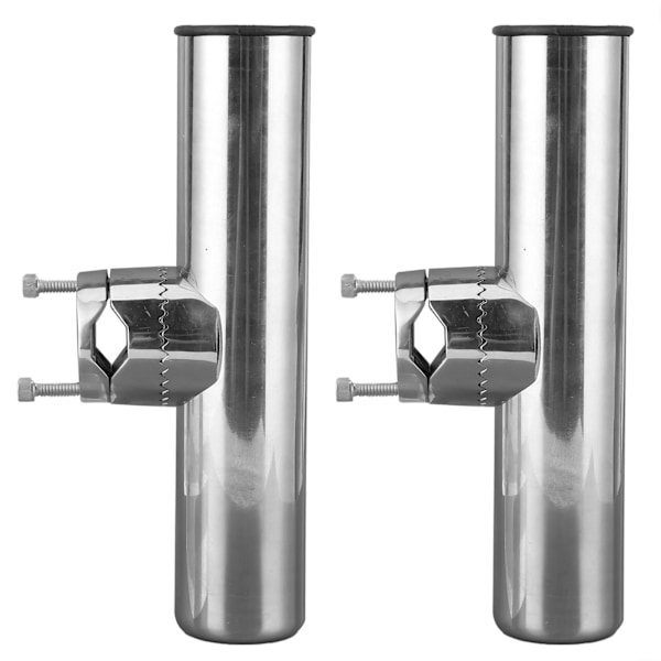 2 stk Stål Fiske Stang Holder for Rekkverk 1 tomme til 1-1/4 tomme Rekkverk Montering Pol Montering Brakett