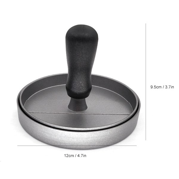 Non-Stick Hamburgerpresse - Sink-Aluminium Legering Pattyform