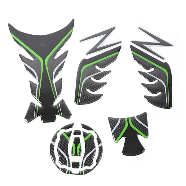 Oljetank 3D Pad Protector Trim Fiskbensdekal Passar för Kawasaki Ninja Z900