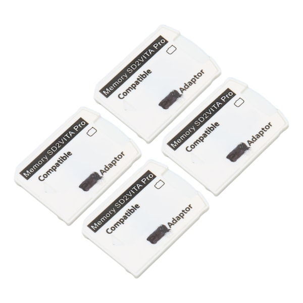 4 stk. for PSV Minnekortadapter Mikro Lagringskortadapter for PS Vita 1000 2000 for PS TV