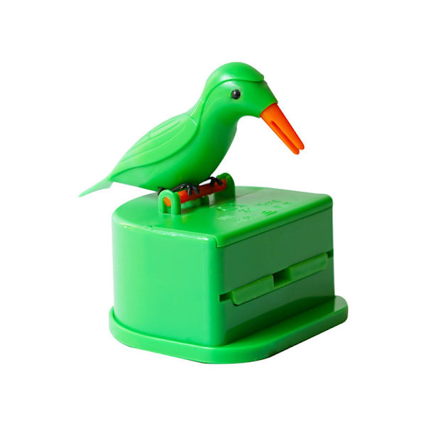Fågel tandpetare låda Tryck tandpetare låda Grön fågel grön bas