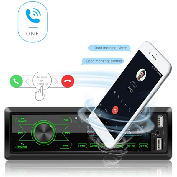 12V 1DIN Auto Bluetooth Radio Stereo MP3-soitin Multimediasoitin Radio Kaukosäädin MP3-soitin