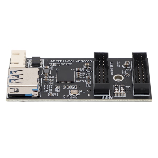 USB3.2 GEN1 Adapterkort 5Gbps Transmission Stabil Bredt Kompatibel 19PIN til 2 Port 19PIN Kort til Desktop Bundkort