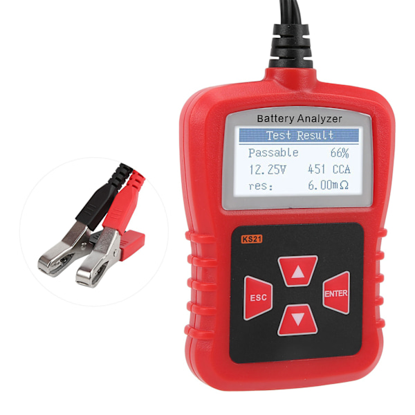 12V bilbatteritestare Lastanalysator Digital för motorcyklar Lastbilar ATV:ar SUV:ar Båtar Yachts