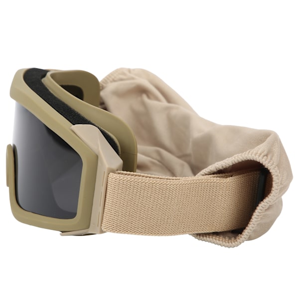 6003 Tactics Windproof Military Glasses Desert Goggles för CS Training Jungle Fieldkhaki