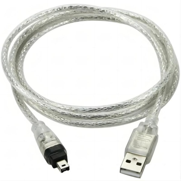 Uusi USB uros ja Firewire IEEE 1394 4-nastainen uros iLink-sovitinkaapeli Sony DCR-TRV75E DV:lle 1-pice