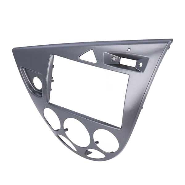 2DIN Ljud CD DVD Panel Dashboard Dekoration Plug and Play Ersättning för Focus 1998-2006 Silver Grey