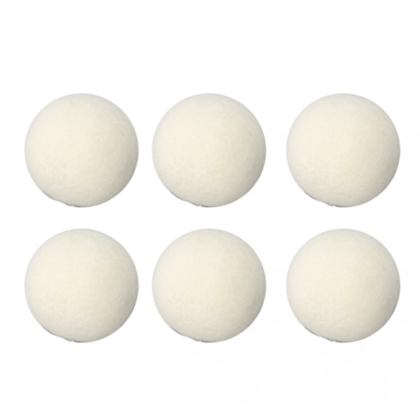 6 Pcs Wool Drying Balls High Density Adsorb Impurities Reduce Static Electricity Laundry Wool Balls 5cm/2in