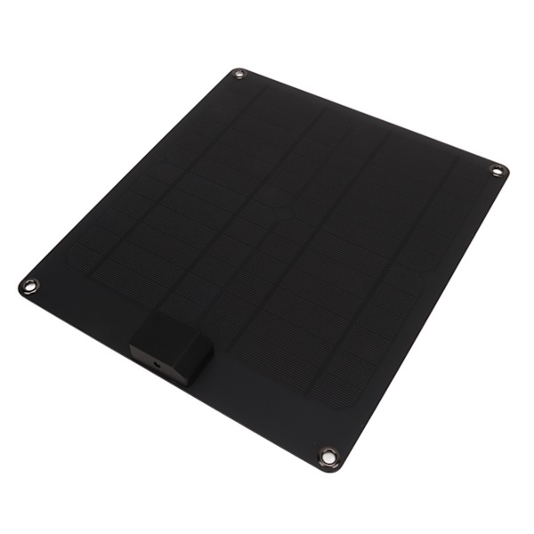 Solpanel Kit 15W Dual Output Vandtæt Monokrystallinsk Solar Batteri Opladningspanel til Bil Båd Trailer RV 5V 12V Sort