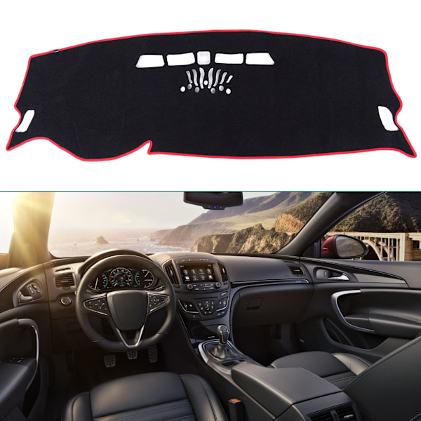 Bil Dashboard Cover Dash Mat Solskjerm Dashmat Passer til Buick Regal 2009-2016