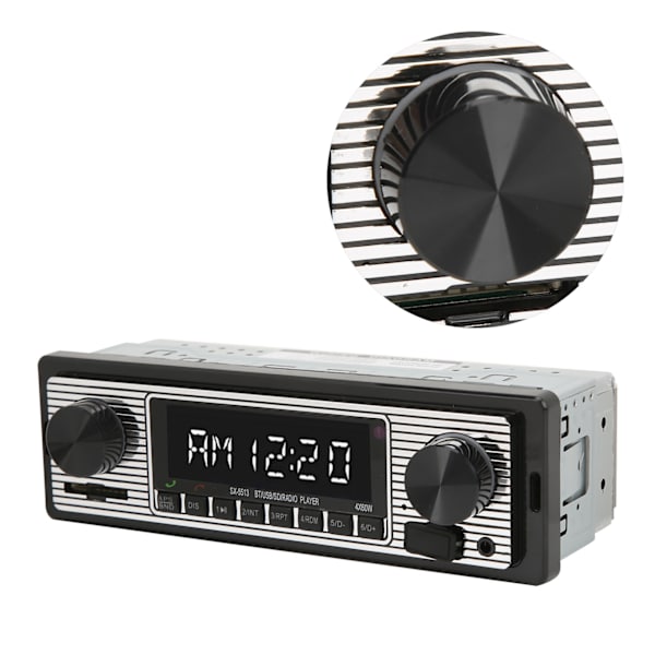 Autostereo Radio Audio Receiver Multimedia Player 92dB 4 Ohm 150‑20000Hz kaukosäätimellä Universal