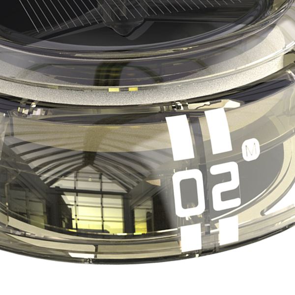 Billuftfräschare Solenergi Autorotation Propeller Design Stark metall Bil Aromaterapi Diffusor för fordon Transparent