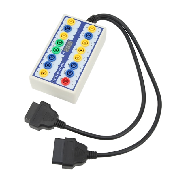OBD2 Breakout Box Suorituskykyinen Pinout-ilmaisin Universaali auton OBD-linjasignaalin siirtoon