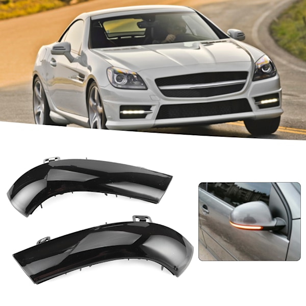 2st Dynamisk LED-blinkersljus Backspegelindikatorer 1K0 949 101 / 1K0 949 102 Passar för 5 MK5