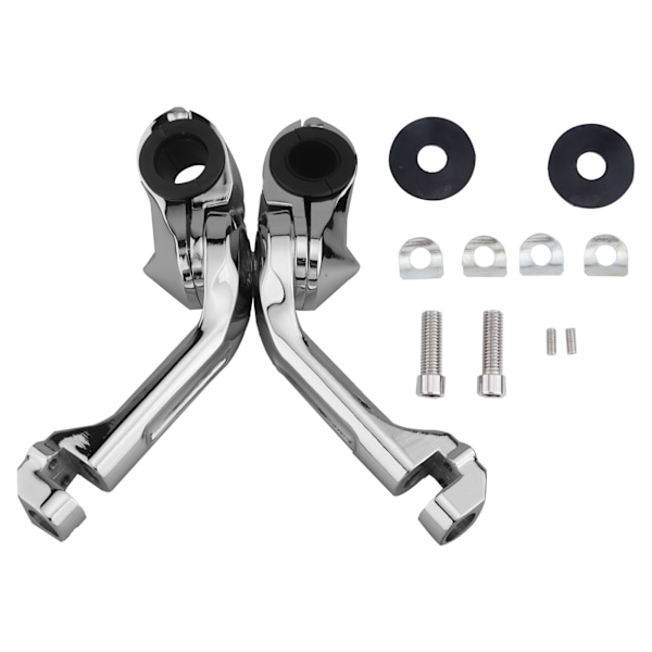 Moottoripyörän jalkatappikiinnike Highway Motor Guards Mount Kit Pitkäkulmainen kromi Hondalle