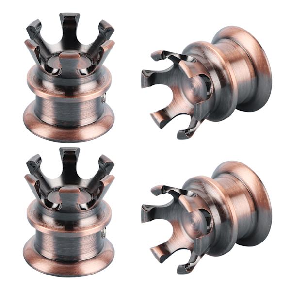 4 kpl Moottorin ruuvikorkit Suojukset Crown Styling Sopii XL883/Big Twin 1340 Evo/Twin Cam -malleihin Pronssi