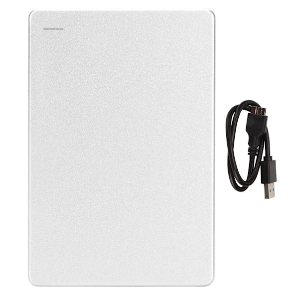 2,5 tum Extern Hårddisk Bärbar USB3.0 5 Gbps Hög Hastighet Ultra Slank Metall Extern Hårddisk för Win för OS Silver 80 GB