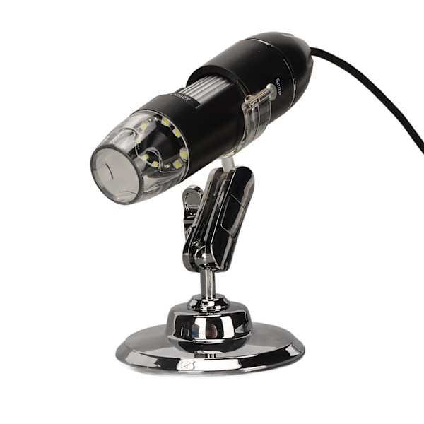 Digital Mikroskop 1600X HD Opløsning 8 LED Lys USB Type C 2 i 1 Elektronisk Digitalt Mikroskop