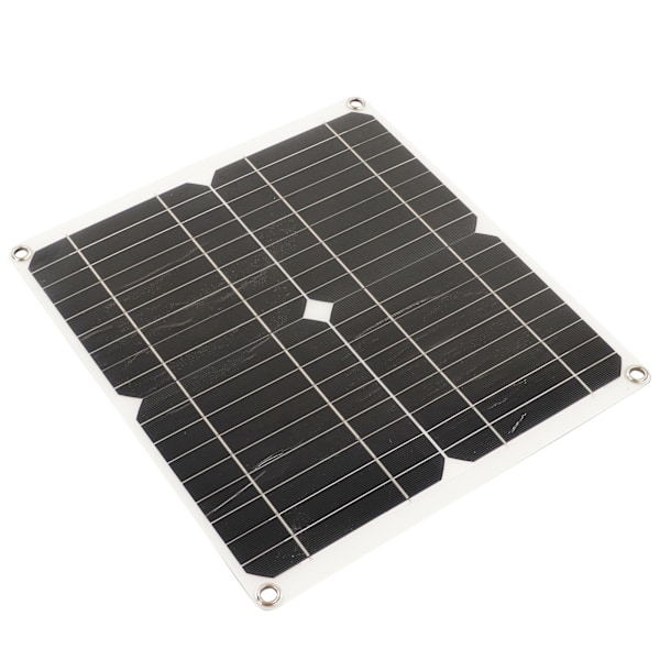 Solcellepanel Monokrystallinsk silisium Vanntett Høy ytelse for RV Bil Båthenger 20W 18V 10A
