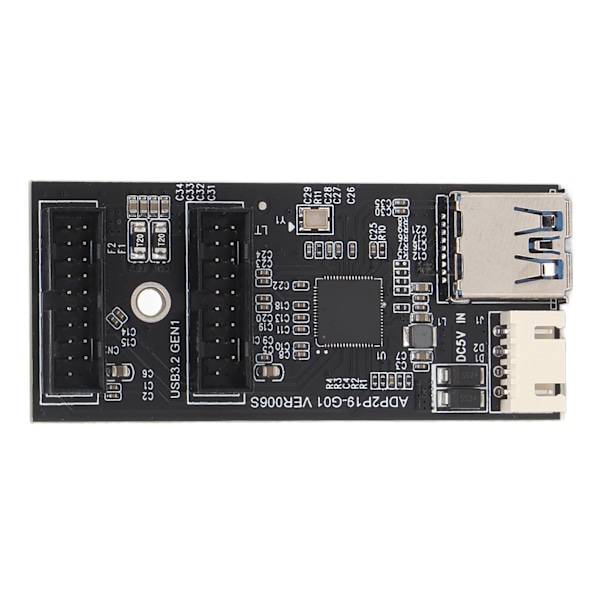USB3.2 GEN1 Adapterkort 5Gbps Transmission Stabil Bredt Kompatibel 19PIN til 2 Port 19PIN Kort til Desktop Bundkort