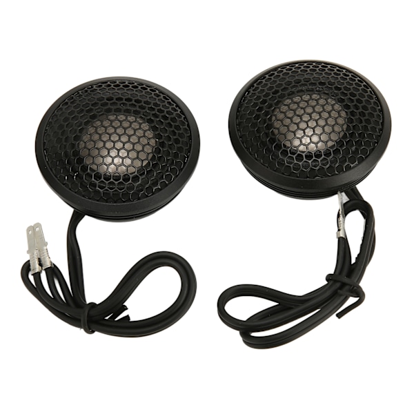 2 st. Bilhögtalare Diskant Hifi Svart Kompakt Struktur 150W Dome Tweeter med Bas för Alla Bilaudiosystem