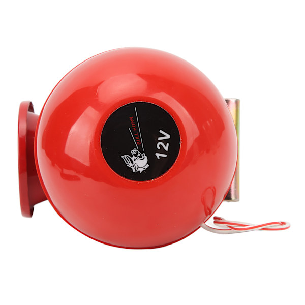 12V 115dB Retro Elektrisk Oksehorn Rød Bilhøyttaler Universal for ATV RV Båt Lastebil