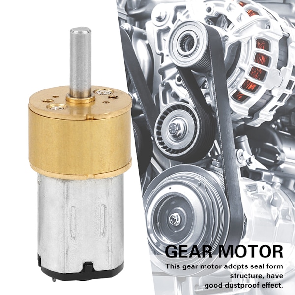 14MM N20 Mikro Metal Gear Box Motor til Robot DIY - 600RPM