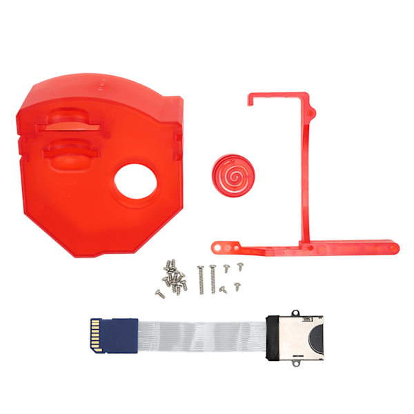 Ekstern Lagringskort Monteringssett Varmeavledning 3D-print Lagringskort Utvidelseskort Adapter for Dreamcast GDEMU Transparent Rød