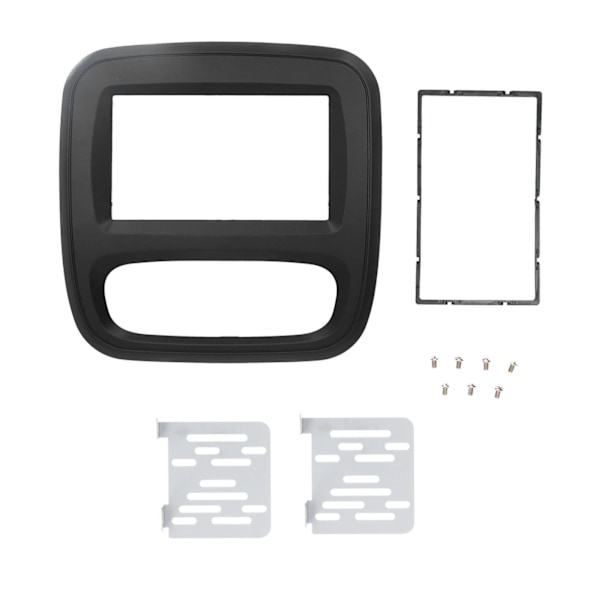 2Din DVD Fascia Stereo Radio Navigation Panel Ljudram Passar för Trafic 2015