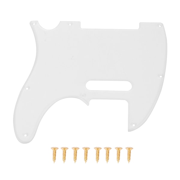 8 Huller Transparent Akryl Pickguard med Skruer for Telecaster TL Stil Elektrisk Gitar