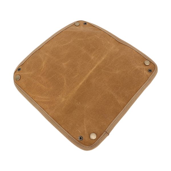 Foldbar Valetbakke Vandtæt Slidstærk Metalspænde Design Valetbakke til Camping Skrivebord Khaki