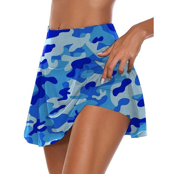 Dam Sport Yoga Shorts Sommar Dam Mini Kjol Klänning Plus Size blue M 4970 |  blue | M | Fyndiq