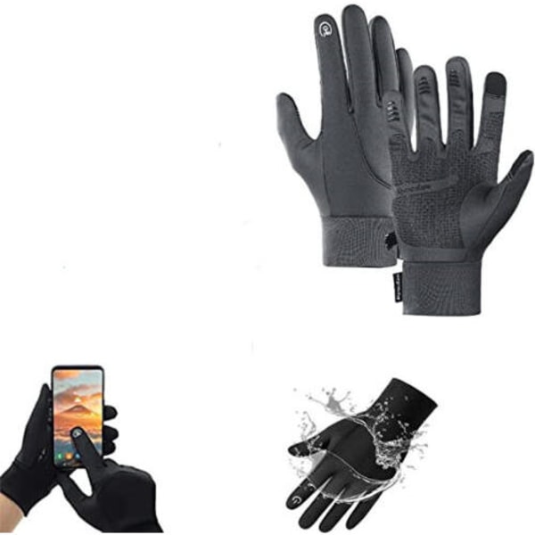 2023 Nya Thermohandz termiska vattentäta handskar på vintern L grå b3cf | L  | grå | Fyndiq