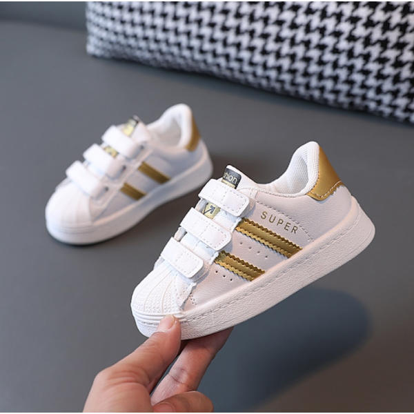 Children's Design White Sneakers Toddlers Girls Boys Mesh Breathable Lace-up Casual Sport Shoes Kids Tennis 2-6Y Toddler Shoes multi 21