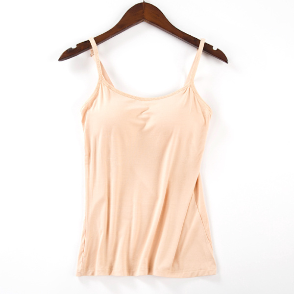 Vadderat mjukt Casual BH-linne för kvinnor Apricot XL