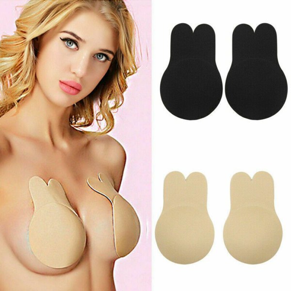 Bekväm Självhäftande BH Utan Band Beige XXL 13cm