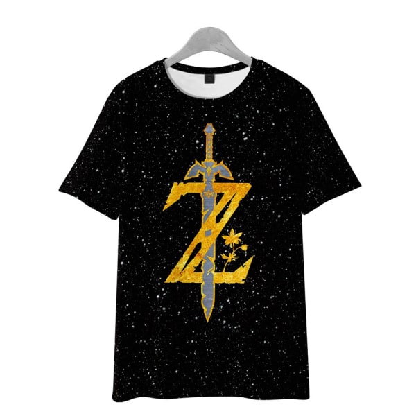 The Legend of Zelda Tears of the Kingdom T-shirt för män Toppar Mode kortärmad unisex crewneck lös t-shirt för barn style1 130(kids)