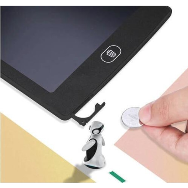 Ritplatta för Barn med 12" LCD Display - Monokrom - Svart
