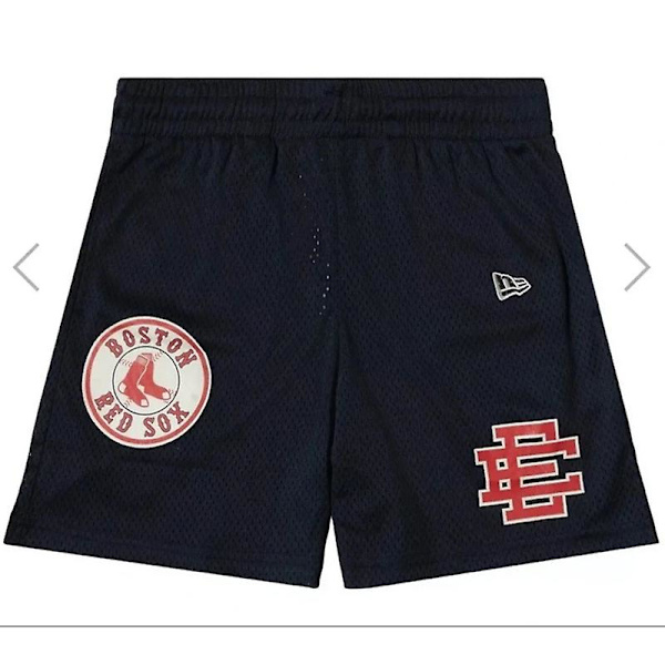 Eric Emanuel EE Basic Shorts för män gymshorts Board Shorts Navy red socks L