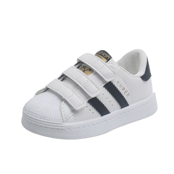 Children's Design White Sneakers Toddlers Girls Boys Mesh Breathable Lace-up Casual Sport Shoes Kids Tennis 2-6Y Toddler Shoes multi 21