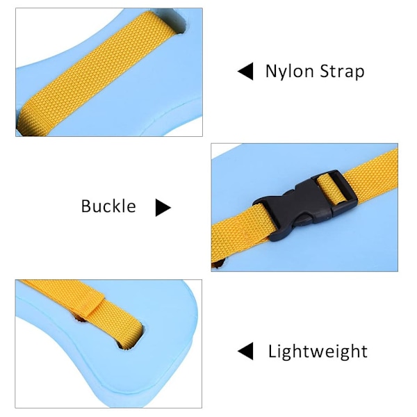 Simbälte - Simträningsbälte, Lär dig simma Barn Vuxna lightBlue